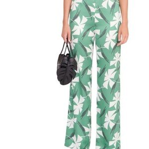 Staud Floral Women's Pants Straight Oscar Print Straight Pants